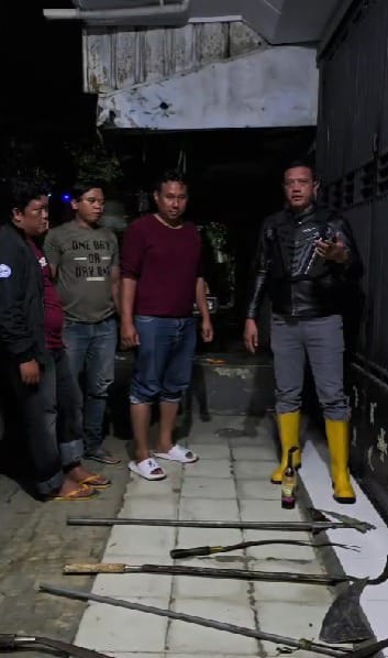 Polsek Kandanghaur Gagalkan Rencana Aksi Tawuran Antar Remaja, Belasan Sajam Disita