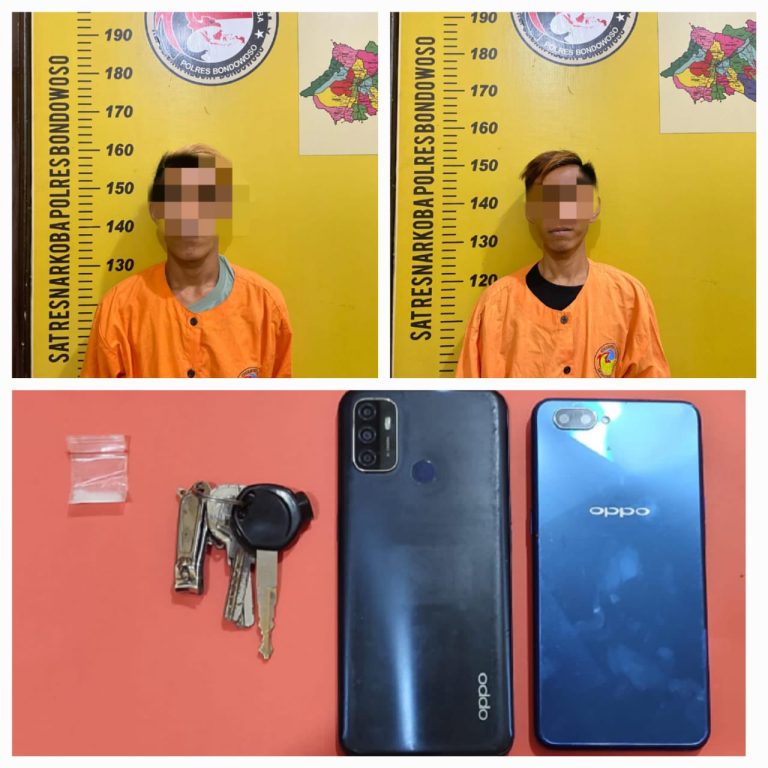 Polres Bondowoso Ringkus Dua Pelaku Pengedar Sabu Di Wilayah Wringin