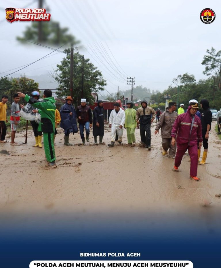 Polisi Bergerak Cepat Tangani Banjir Bandang dan Longsor di Aceh Tengah, 14 Orang Meninggal Dunia