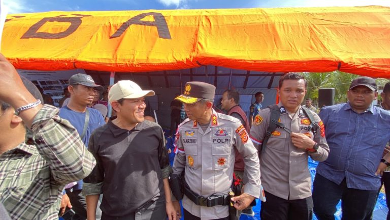 Kapolda Aceh, Wagub, dan Kepala BNPB Tinjau Lokasi Bencana dan Pengungsi di Singkil