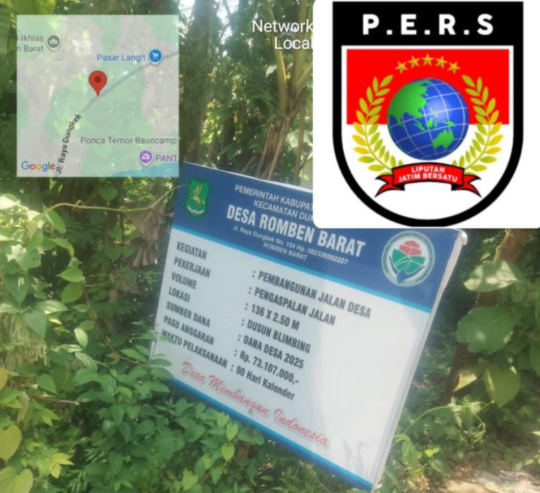 DIDUGA Demi Mengejar Keuntungan Besar, Proyek Pengaspalan Jalan di Desa Romben Barat Sumenep Dinilai Asal-Asalan — Ketua FRIC Siap Melaporkan