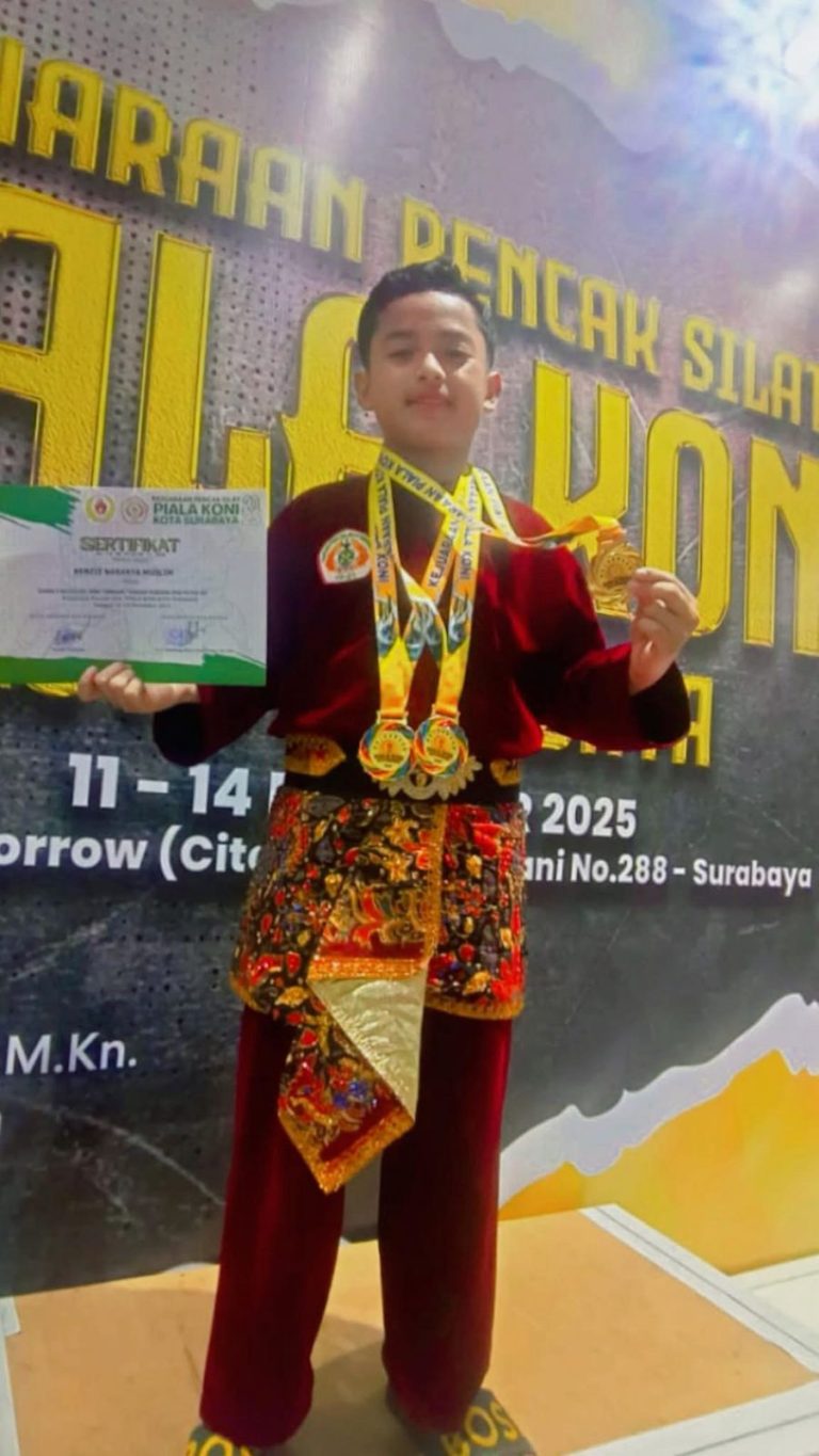 Kenzie Naraya Muslim, Siswa SDN Ujung 13 Surabaya Sapu Bersih Tiga Juara Sekaligus