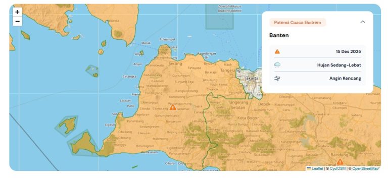 BMKG Keluarkan Peringatan Dini, Polda Banten Imbau Masyarakat Tetap Waspada