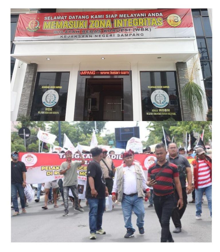 Kompak GAIB Geruduk Kejari Sampang, Kasus Pajak Rp3,3 Miliar Diminta Segera Dibuka Terang.