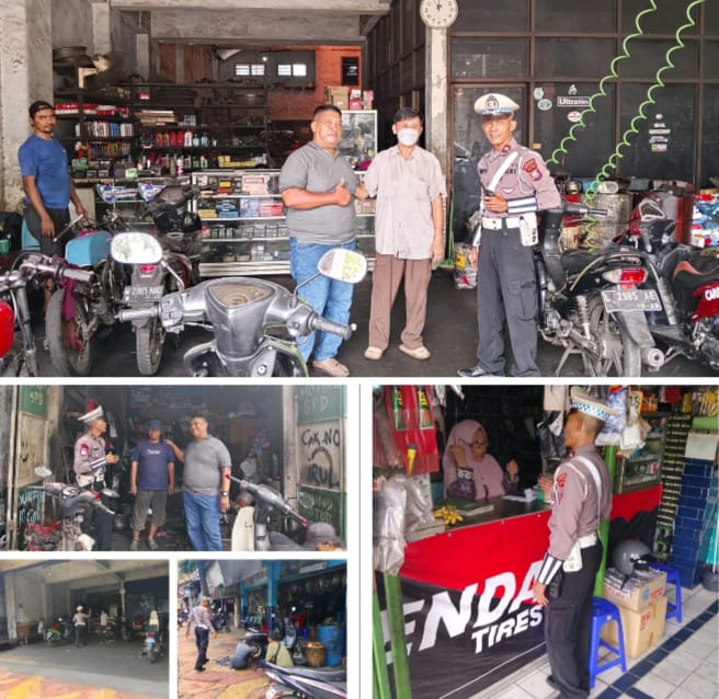 Nataru Aman dan Nyaman, Polsek Semampir Beri Himbauan Kepada Bengkel Tak Layani Knalpot Brong