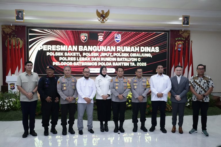 Polda Banten Resmikan Rumah Dinas TA 2025, Wujud Komitmen Tingkatkan Kesejahteraan Personel