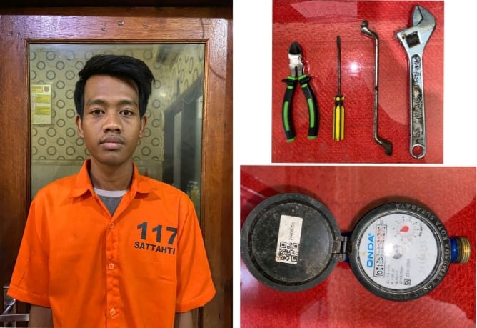 Gerak Cepat Polsek Semampir Amankan Pelaku Pencurian Meteran PDAM
