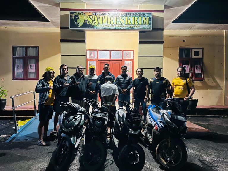 Tekab 308 Presisi Polres Lampung Barat Berhasil Ungkap Curanmor, Pelaku Dibekuk Lintas Wilayah