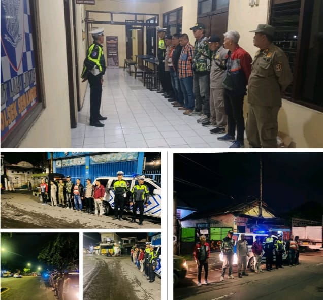 Langkah Polisi dan Satpol PP di Malam Natal, Patroli Harkamtibmas Semampir Menjaga Damai