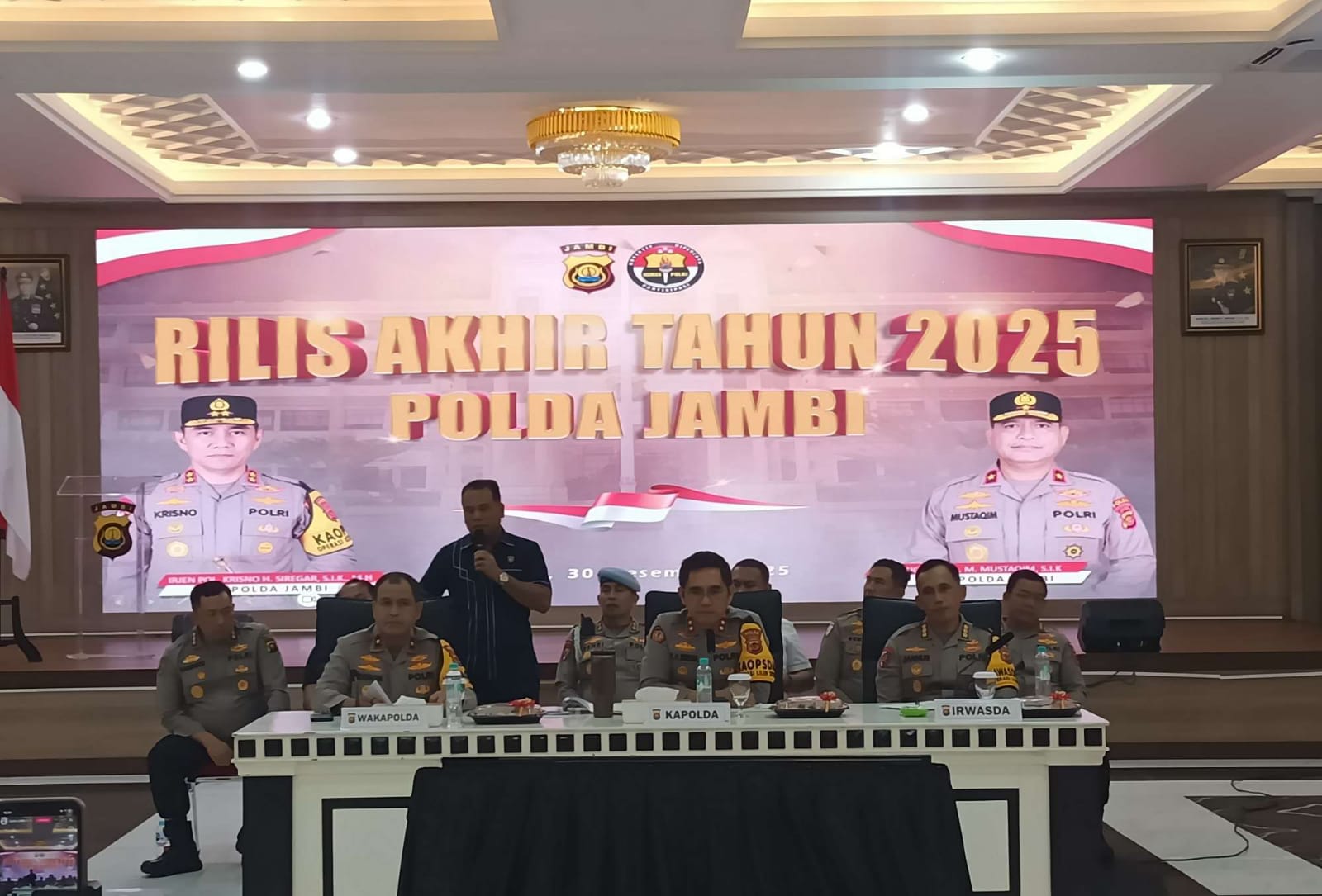 Polda Jambi Sampaikan Pencapaian Kinerja Terbaik Tahun 2025