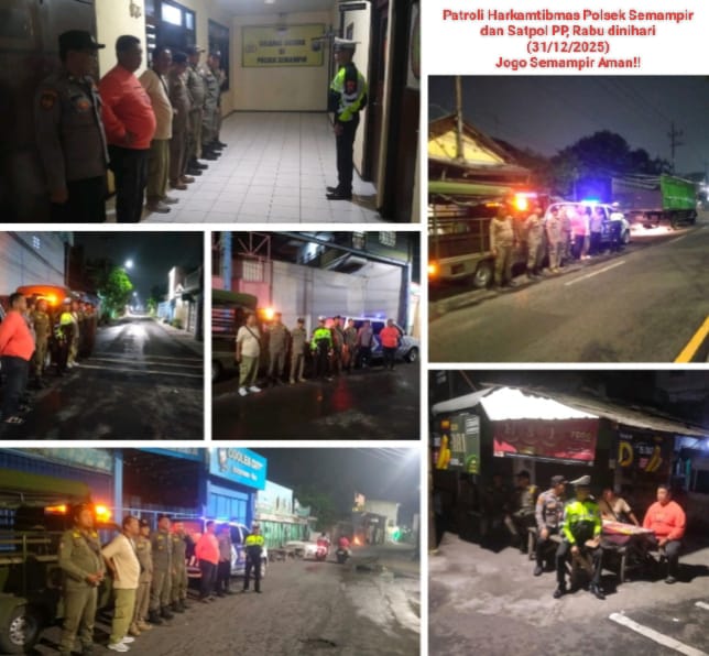 Saat Kota Bersiap Sambut Tahun Baru, Polsek Semampir Fokus Patroli Harkamtibmas