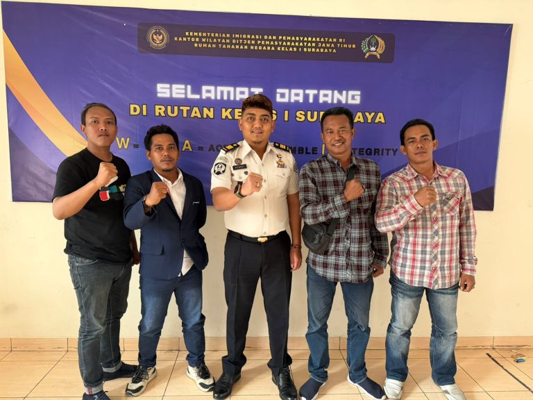 Ketua FRIC Jatim Kunjungi Rutan Kelas I Surabaya, Tekankan Pengawasan dan Integritas Petugas 