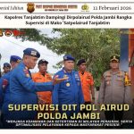 Kapolres Tanjabtim Dampingi Dirpolairud Polda Jambi Rangka Supervisi di Mako Satpolairud Tanjabtim 