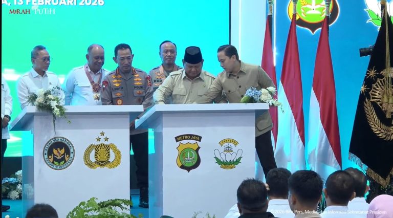 Perkuat Ketahanan Pangan Presiden RI Resmikan Gudang Jagung Milik Polda Jatim