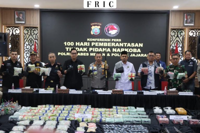 Gebrakan 100 Hari “Gerebeg Sarang Narkoba”     Polrestabes Medan Ungkap 526 Kasus Dengan 718 Tersangka