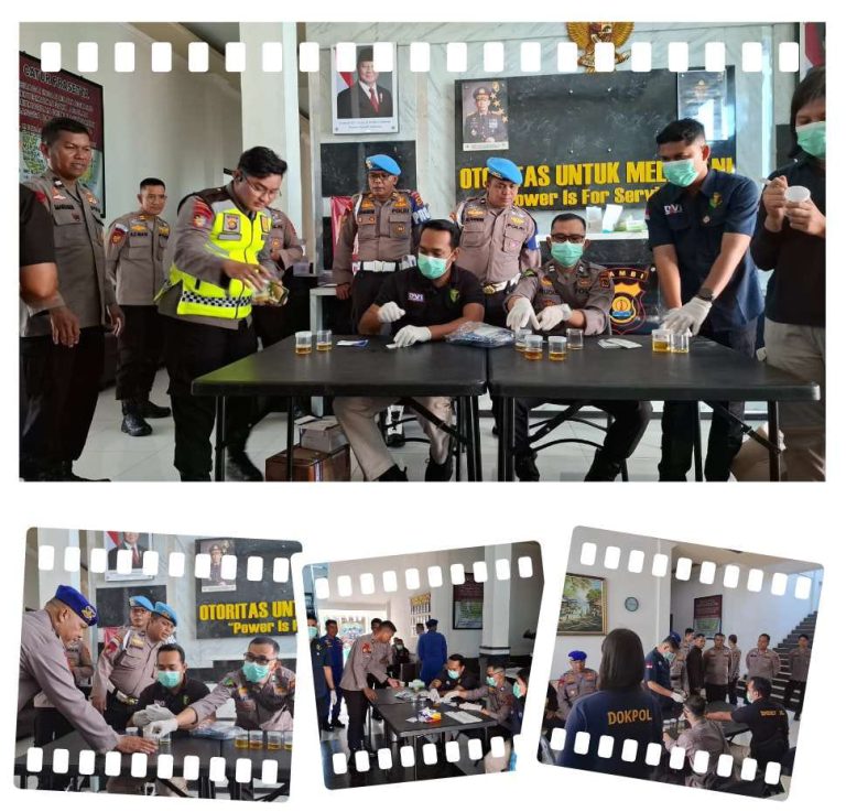 Tingkatkan Kedisiplinan Anggota, Ditpolairud Polda Jambi Gelar Pemeriksaan Urine