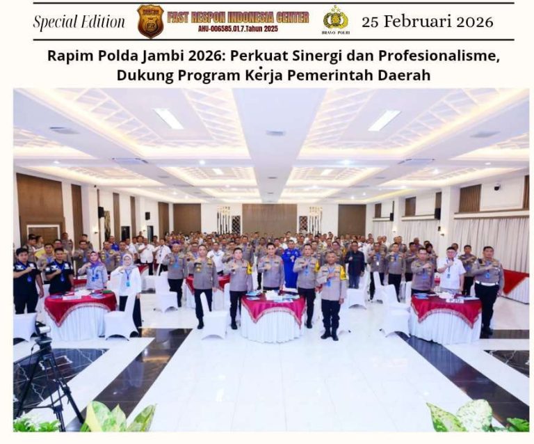 Rapim Polda Jambi 2026: Perkuat Sinergi dan Profesionalisme, Dukung Program Kerja Pemerintah Daerah