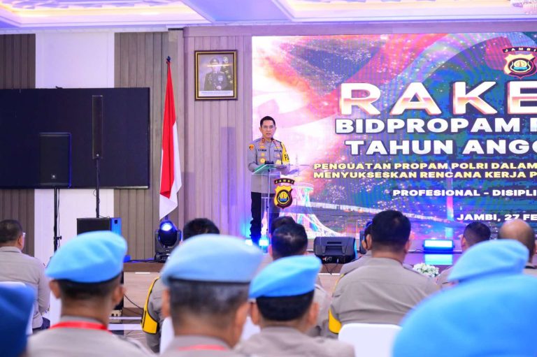 Kapolda Jambi Buka Rakernis Bidpropam 2026, Tekankan Pengawasan Adaptif dan Humanis