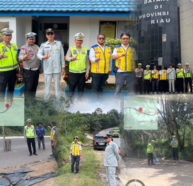 Sinergi Ditlantas Polda Jambi, BPJN, dan Jasa Raharja: Jalur Lintas Timur Jambi-Riau Siap Melayani Pemudik 2026