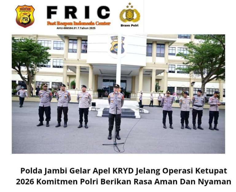 Polda Jambi Gelar Apel KRYD Jelang Operasi Ketupat 2026 Komitmen Polri Berikan Pelayanan Rasa Aman dan Nyaman