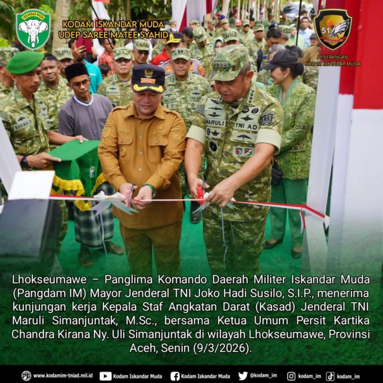 Kasad Resmikan Pembangunan Jembatan ARMCO Garuda di Aceh untuk Perkuat Infrastruktur Daerah