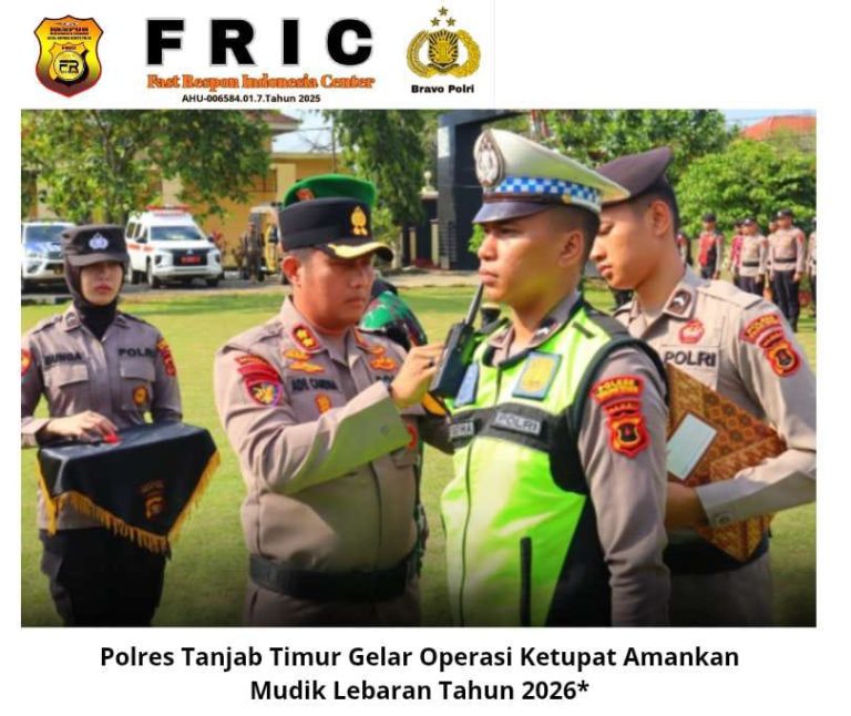 Polres Tanjab Timur Gelar Operasi Ketupat Amankan Mudik Lebaran Tahun 2026