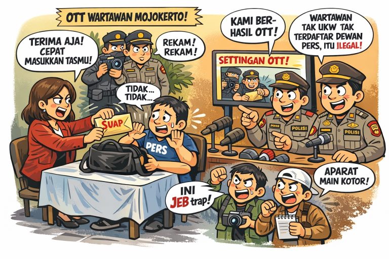 Kontroversi OTT Oknum Wartawan di Mojokerto: Dugaan Skenario Penjebakan Picu Kemarahan Publik dan Jurnalis