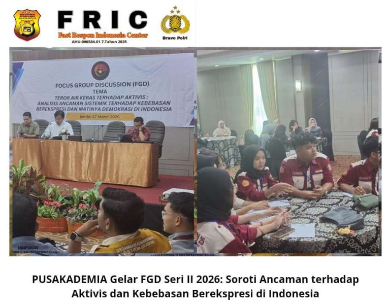 PUSAKADEMIA Gelar FGD Seri II 2026: Soroti Ancaman terhadap Aktivis dan Kebebasan Berekspresi di Indonesia