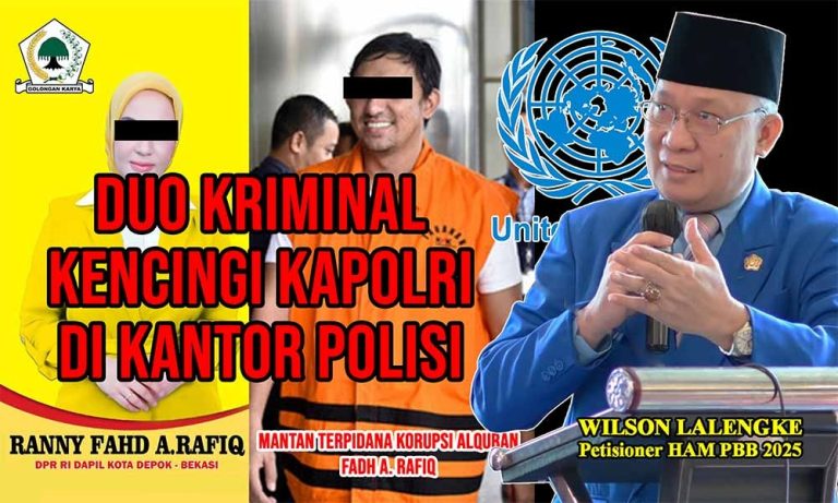 Hukum Rimba di Kantor Polisi, Ditonton Polisi; Wilson Lalengke Desak Kapolri Tangkap Fadh Arafiq dan Istrinya