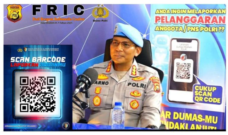 Polda Jambi Sosialisasikan QR Code Yanduan Online Propam Polri Lewat Podcast Live Streaming