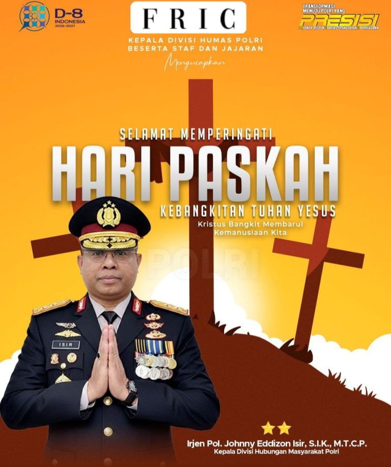 Kadiv Humas Polri Sampaikan Ucapan Selamat Memperingati Hari Paskah