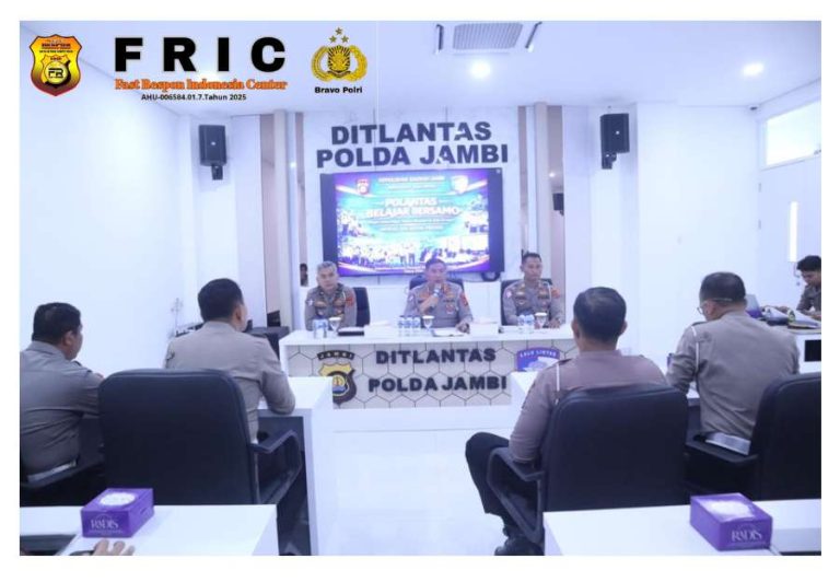 Tingkatkan Profesionalisme Personel, Ditlantas Polda Jambi Gelar Program “Polantas Belajar Bersamo”