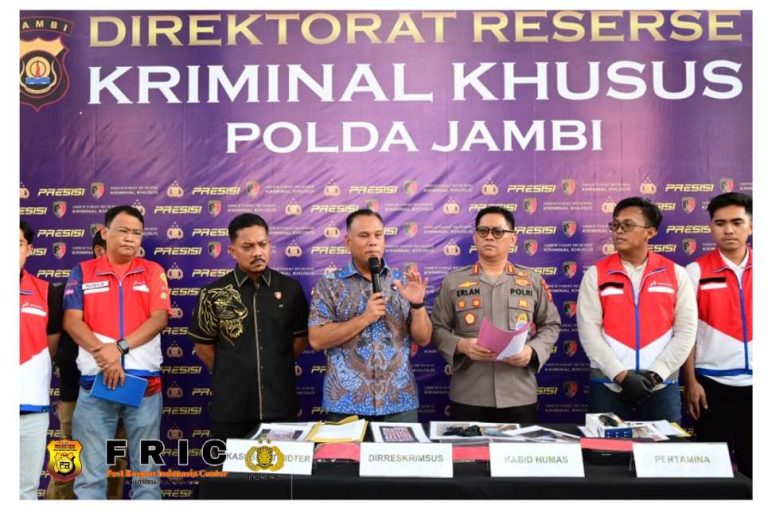 Polda Jambi Ungkap Dugaan Tindak Pidana Migas, Tindak Pelangsir Solar Subsidi di SPBU Lubuk Landai