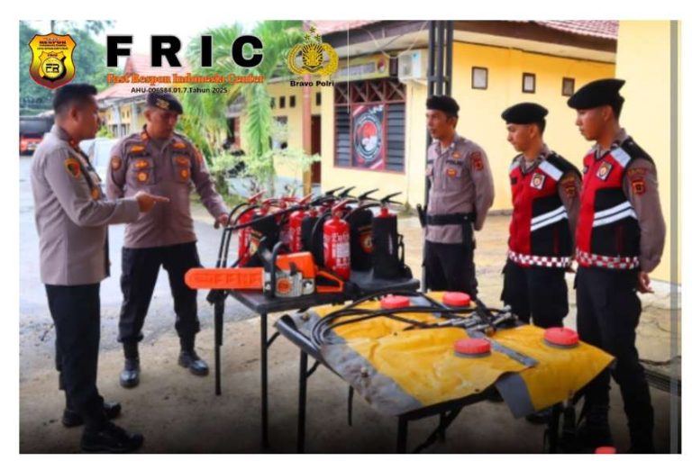 Pastikan Kesiapan Sarpras Antisipasi Karhutla Kapolres Tanjabtim Lakukan Pengecekan 