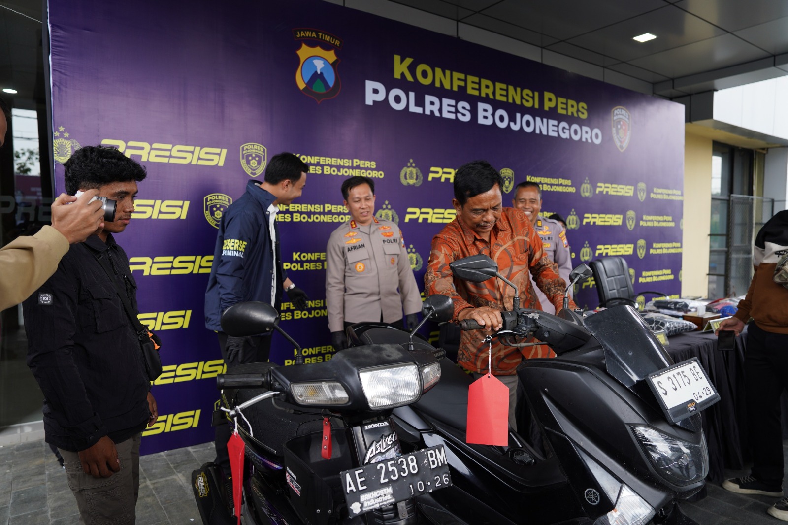 Polres Bojonegoro Ungkap Dua Kasus Curanmor, Dua Tersangka Diamankan
