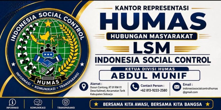 Perkuat Humas, LSM Indonesia Social Control Humas Tunjuk Abdul Munif dan Winarko Pimpin Divisi