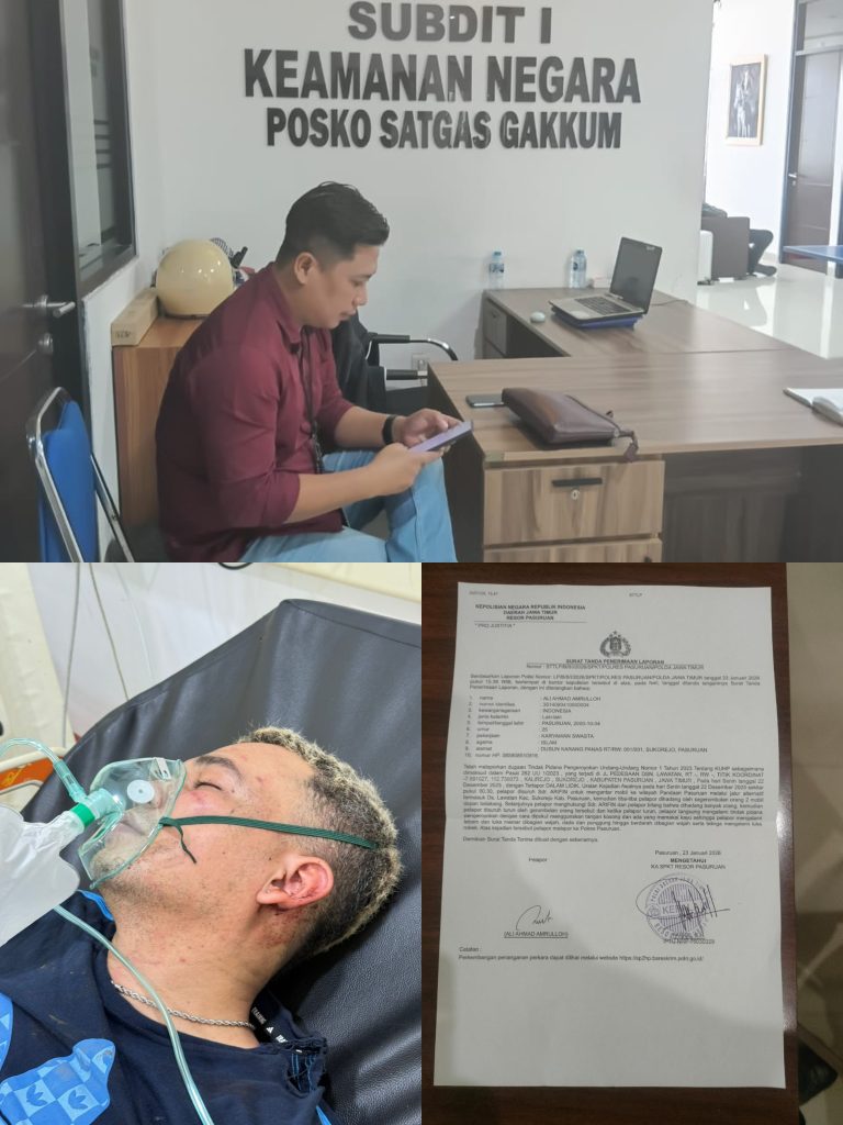 Terduga Pengeroyok Masih Berkeliaran, Pengacara Desak Kapolres Pasuruan Tak ‘Loyo’ Tegakkan Hukum