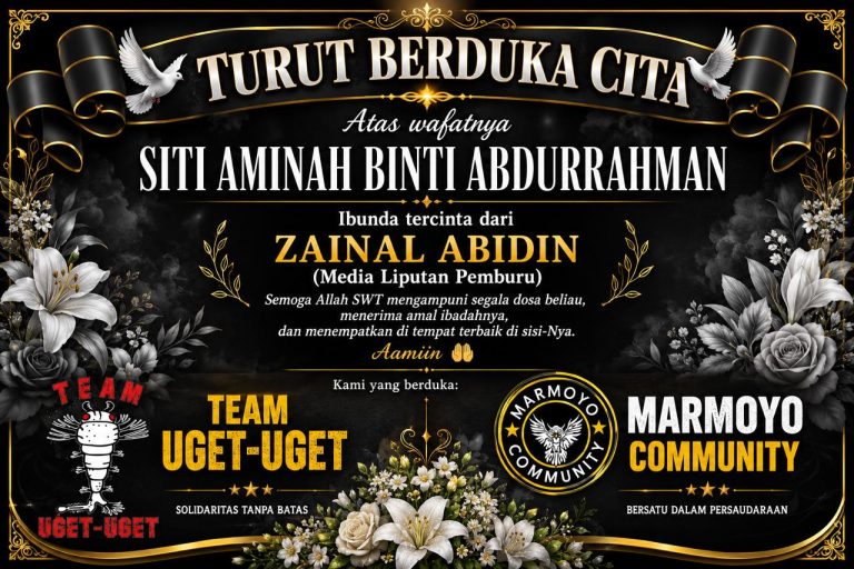 Keluarga Besar Team Uget-Uget dan Marmoyo Community Turut Berduka Cita
