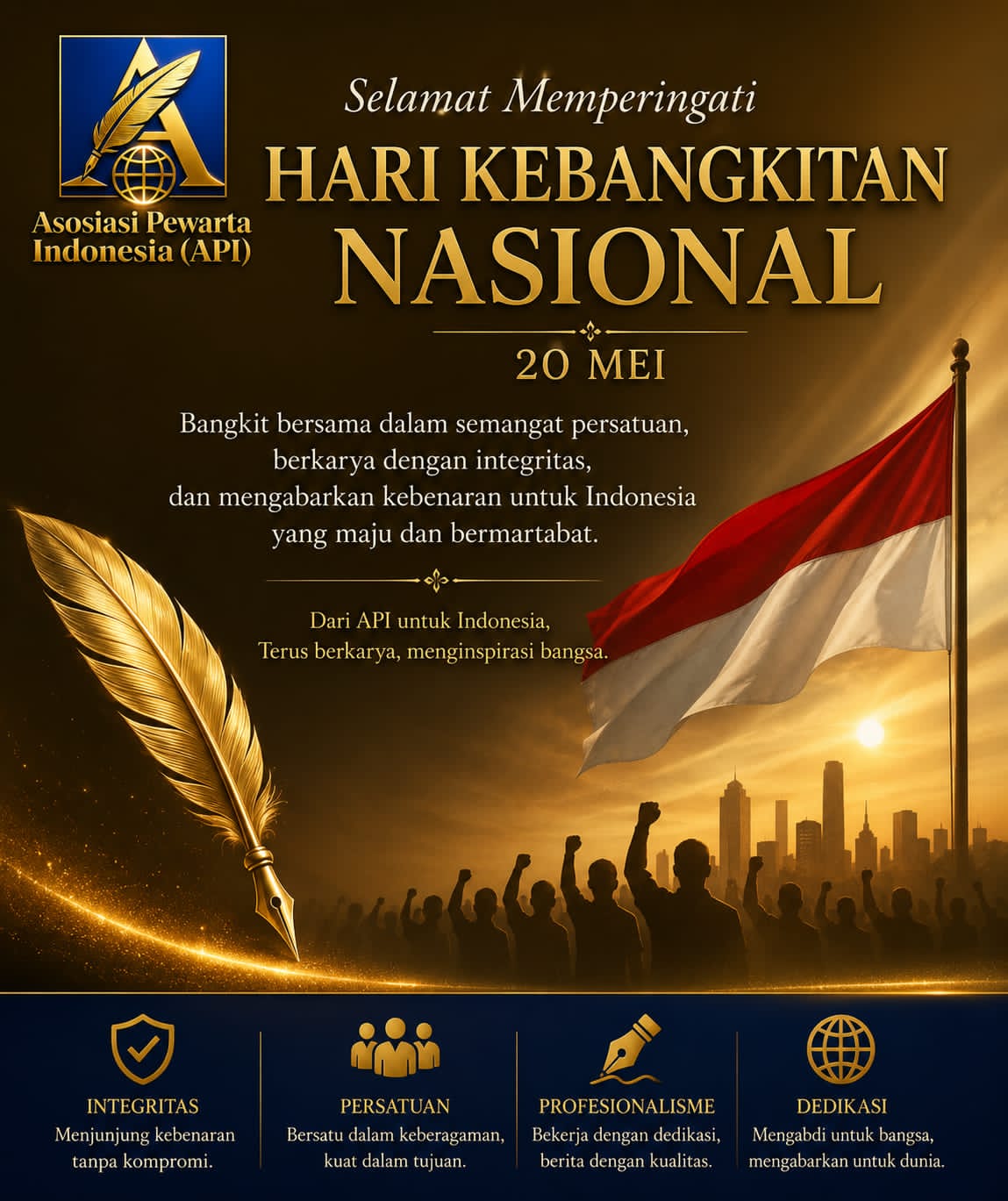 Asosiasi Pewarta Indonesia Peringati Hari Kebangkitan Nasional: Bangkit Bersama, Berkarya dengan Integritas