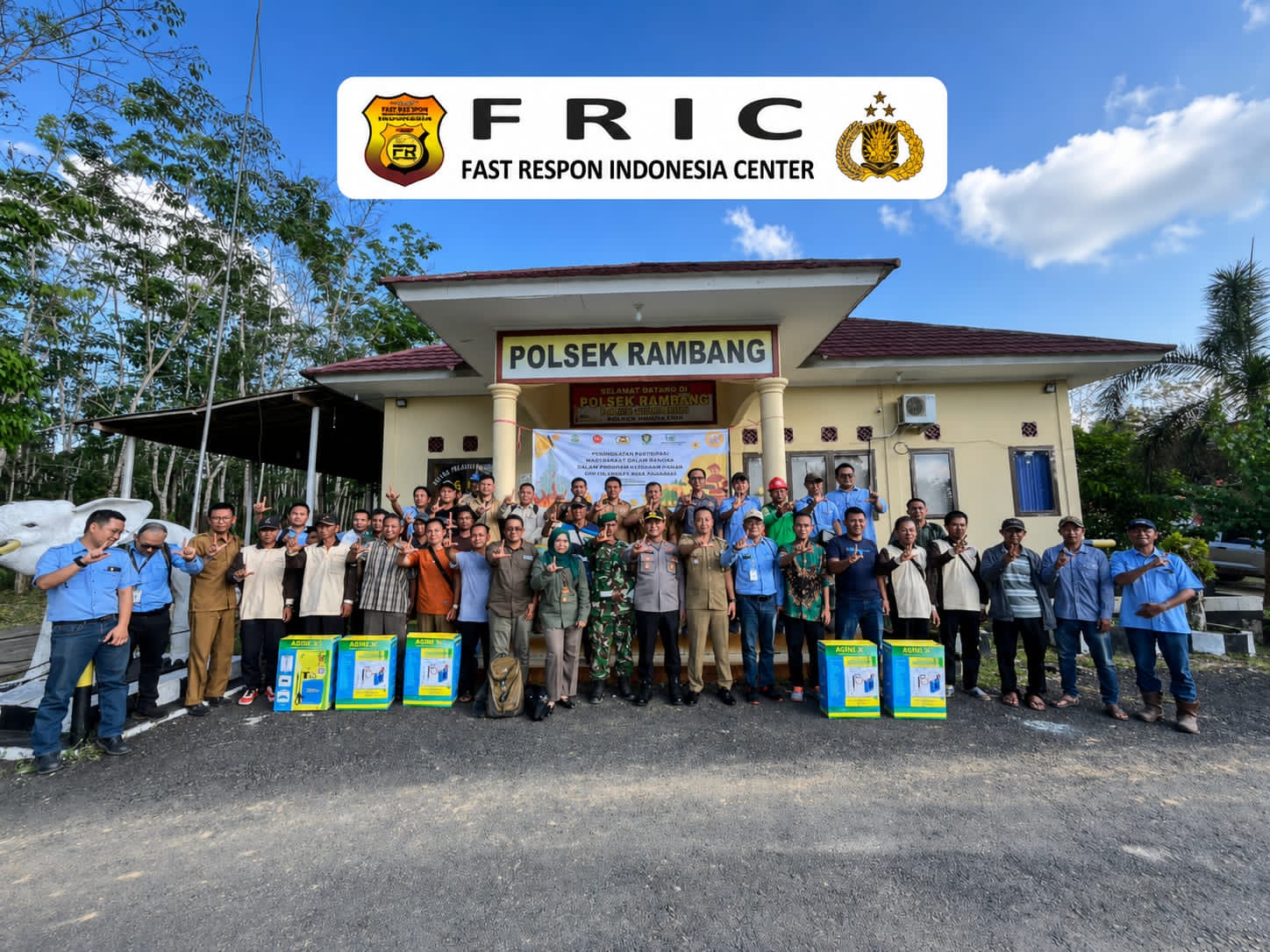CEGAH KARHUTLAH, POLSEK RAMBANG GELAR SOSIALISASI BERSAMA PT. MUSI HUTAN PERSADA DAN PEMANGKU KEPENTINGAN