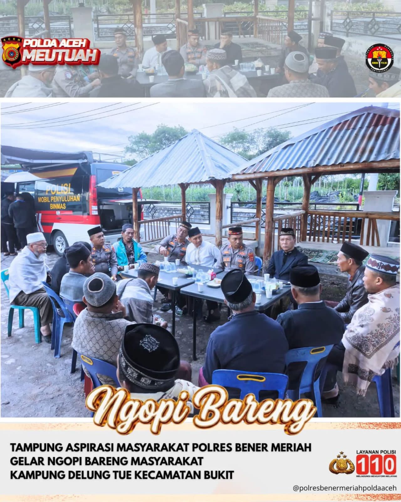 Kapolres Bener Meriah Bahas Kamtibmas dan Penegakan Hukum, Dalam Kegiatan Ngopi Bareng
