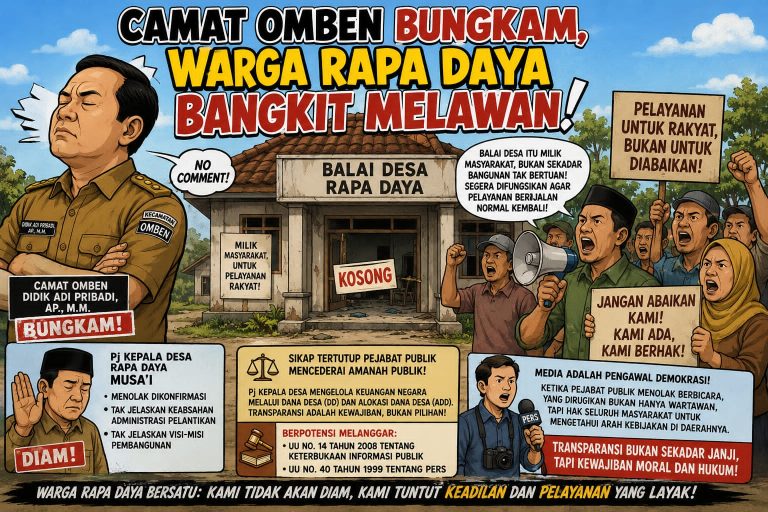 Camat Omben Bungkam, Warga Rapa Daya Bangkit Melawan