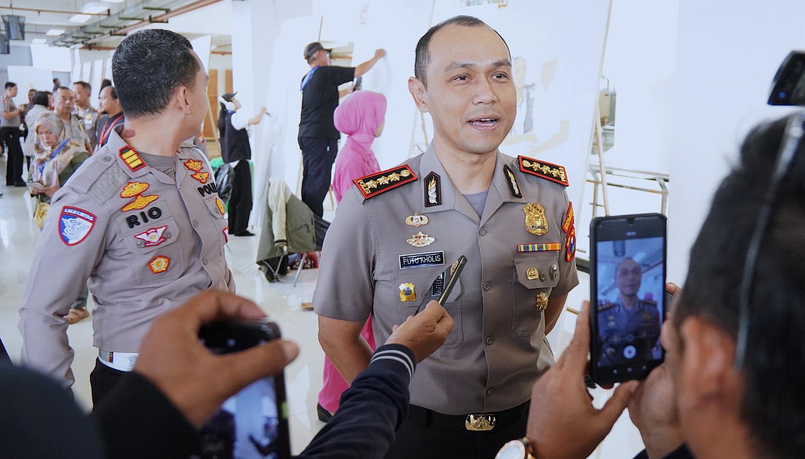 Sambut Hari Bhayangkara ke -80, Polresta Malang Kota Gelar Lomba Mural