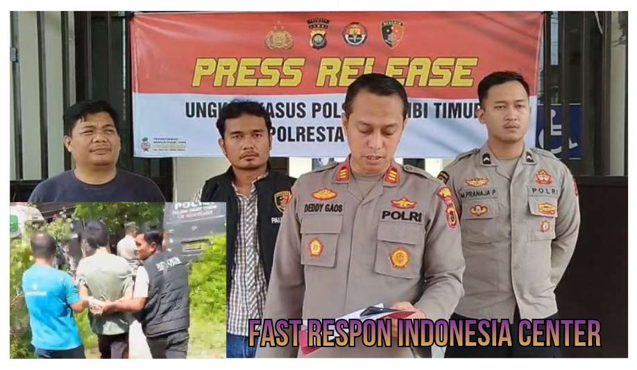 Anak Durhaka , Tega Bunuh Ibu Kandung Sendiri Gunakan Pompa Air , Pelaku Berhasil Di Tangkap Polsek Jambi Timur 
