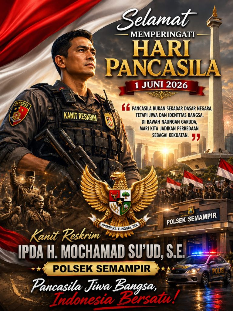 Polsek Semampir Gaungkan Persatuan di Hari Pancasila: Keberagaman Jadi Kekuatan, Patroli 3C Jalan Terus