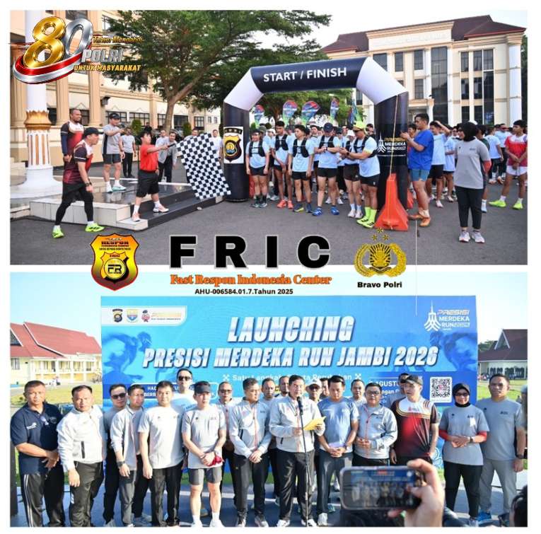 Gelorakan Semangat Kemerdekaan, Polda Jambi Resmi Luncurkan “Presisi Merdeka Run 2026”