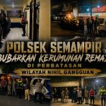 Polsek Semampir Bubarkan Kerumunan Remaja di Perbatasan, Wilayah Nihil Gangguan