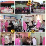 Kapolres Merangin Bersama Ketua Bhayangkari Cabang Polres Merangin Anjangsana Rangka Peringatan Hari Bhayangkara Ke-80