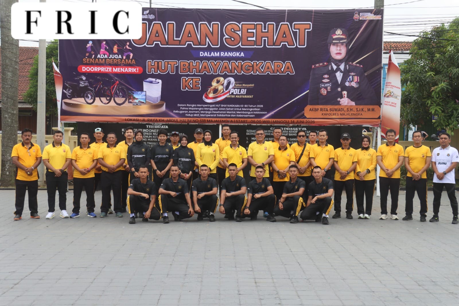 Polres Majalengka Gelar Jalan Sehat Meriahkan HUT Bhayangkara Ke-80 Tahun 2026