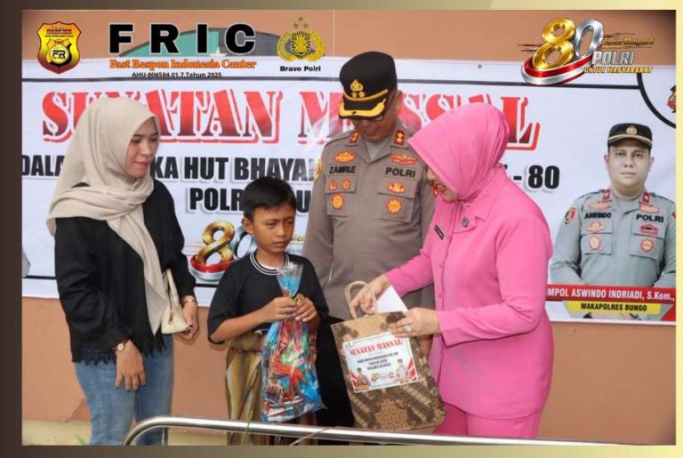 Polres Bungo Gelar Sunatan Massal Sambut Hari Bhayangkara ke-80